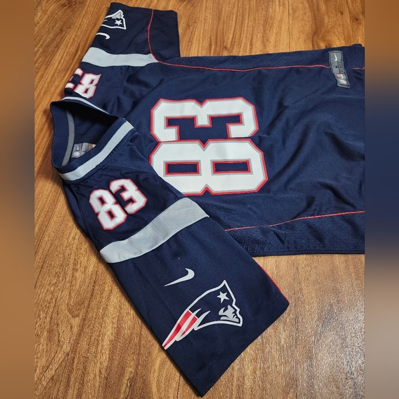 NFL New England Patriots Wes Welker #83 Jersey Nike Youth Large - Picture 2 of 6